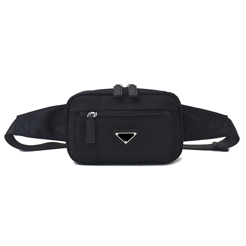 Brand Designer Black Re-Nylon Belt Bag for men women, designer waist bumbag fannypack crossbody Chest bags 229