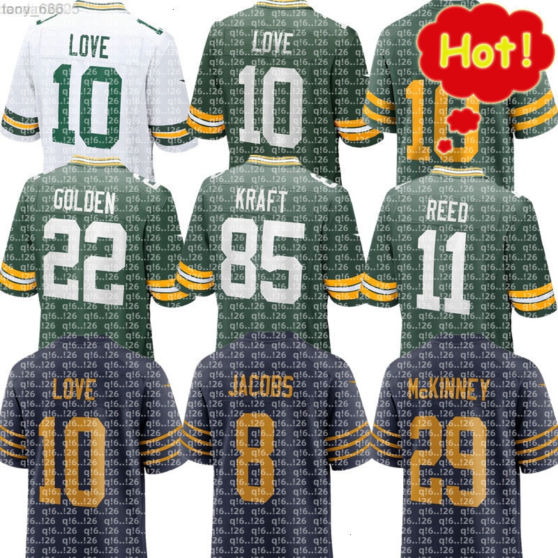 Matthew Golden Jordan Love Josh Jacobs Xavier McKinney Nate Hobbs Brett Favre Aaron Banks Rashan Gary Reggie White Keisean Nixon Zach Tom Football NFL Packers Jersey