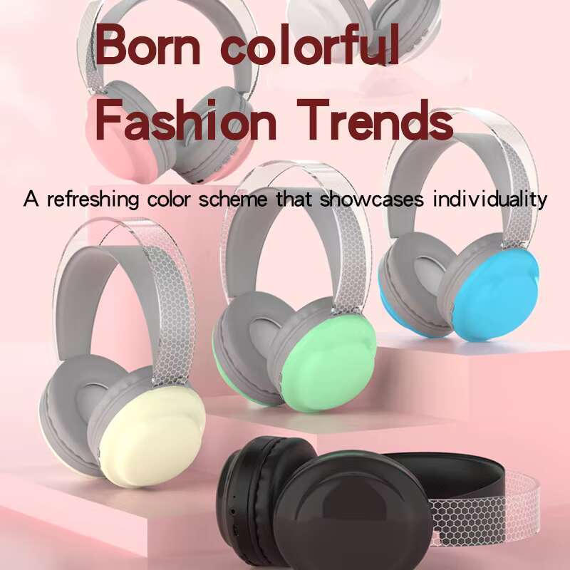 WGH-14 Wireless RGB Light-emitting Pulse HiFi High-quality Three-dimensional Cool Earphones Support Customization