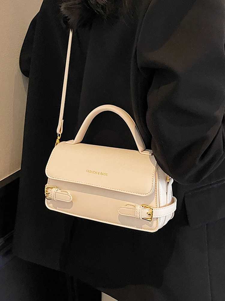 Designer Buckle Belt Flap Handheld Bag Wen Summer New Korean Rectangle PU Leather Crossbody Bags Fi Letter Solid e Shoder Bag1 Y251120