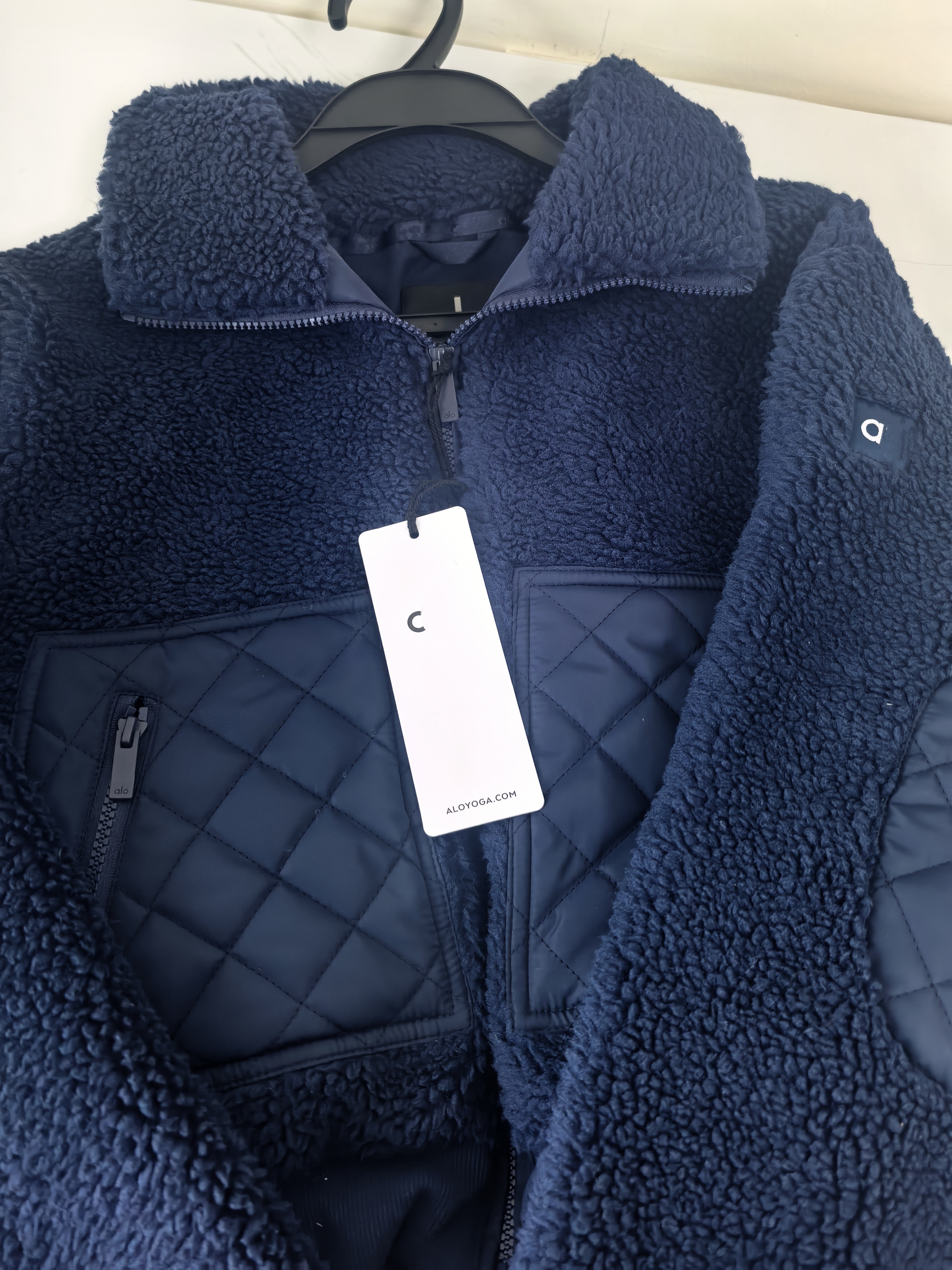 A680 Unisex Cashmere Collar Short Thick Zipper Coat Casual Cotton-Padded Warm Jacket