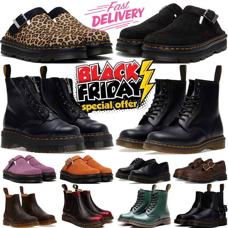 Designer marteens martens martin martines boots Shoes for mens womens booties sneakers Bottom winter fur men women boot over the knee high snow fashion