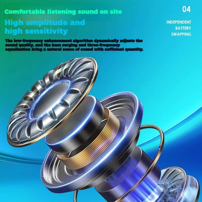 SJ12 Open ear wireless OWS Bluetooth sports earphones long life free switching replaceable battery design