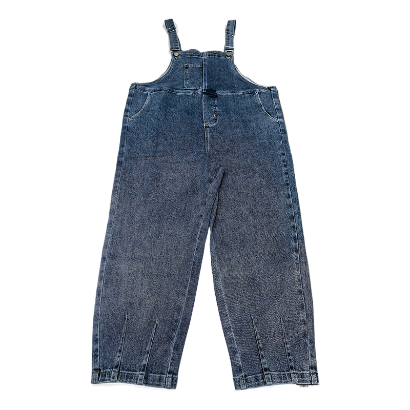 Retro casual loose straight women's belt jeans, made of soft fabric, with adjustable waist size