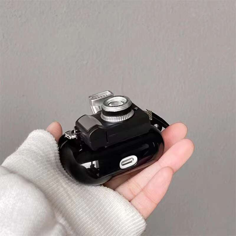 Retro Mini Camera Toys W/Strap Leather Soft Tpu Gel Silicone Headphone Earphone Accessories Case Cover for 12 3 Pro
