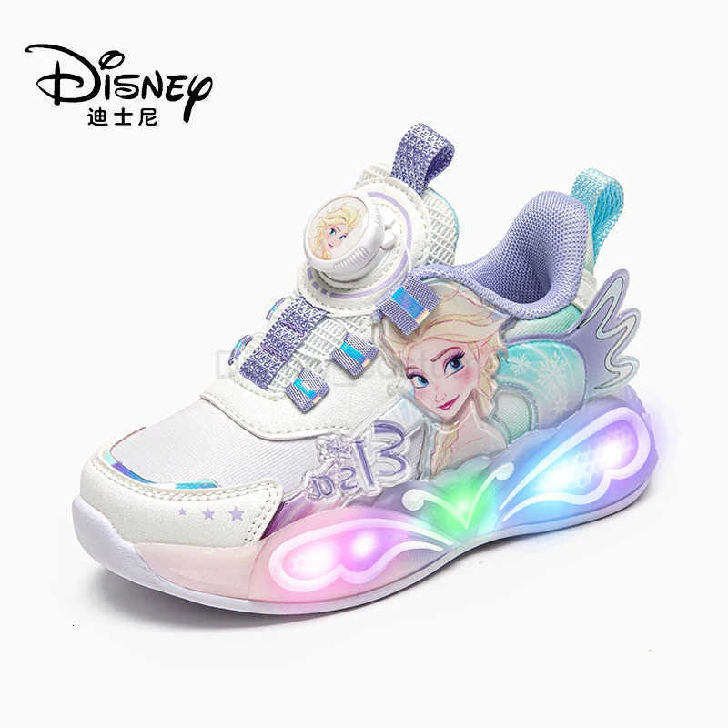 Disney Elsa Princess Light Up Sneakers for Autumn and Winter H251101