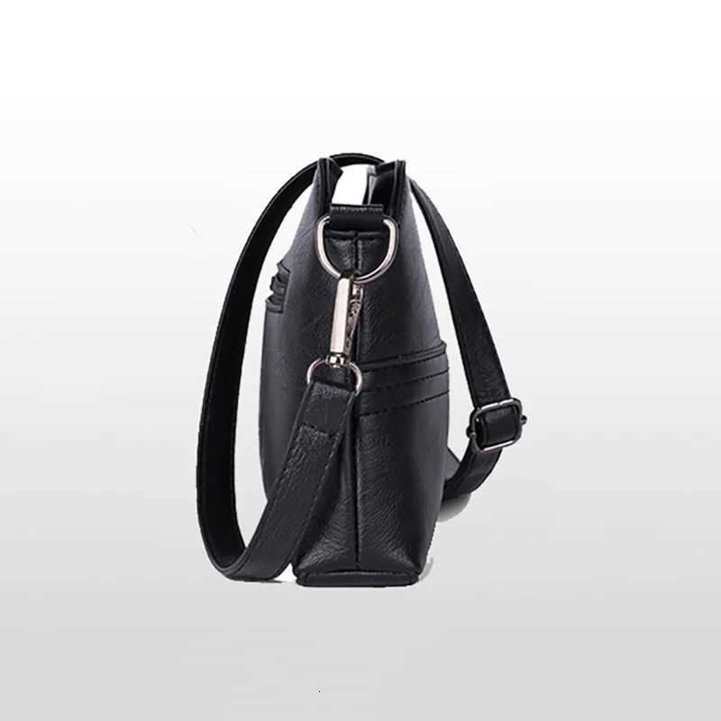 New Casual mama Messenger Bags Crossbody PU Leather Black Handbags for Women Small Shoulder Bag PurseW251101