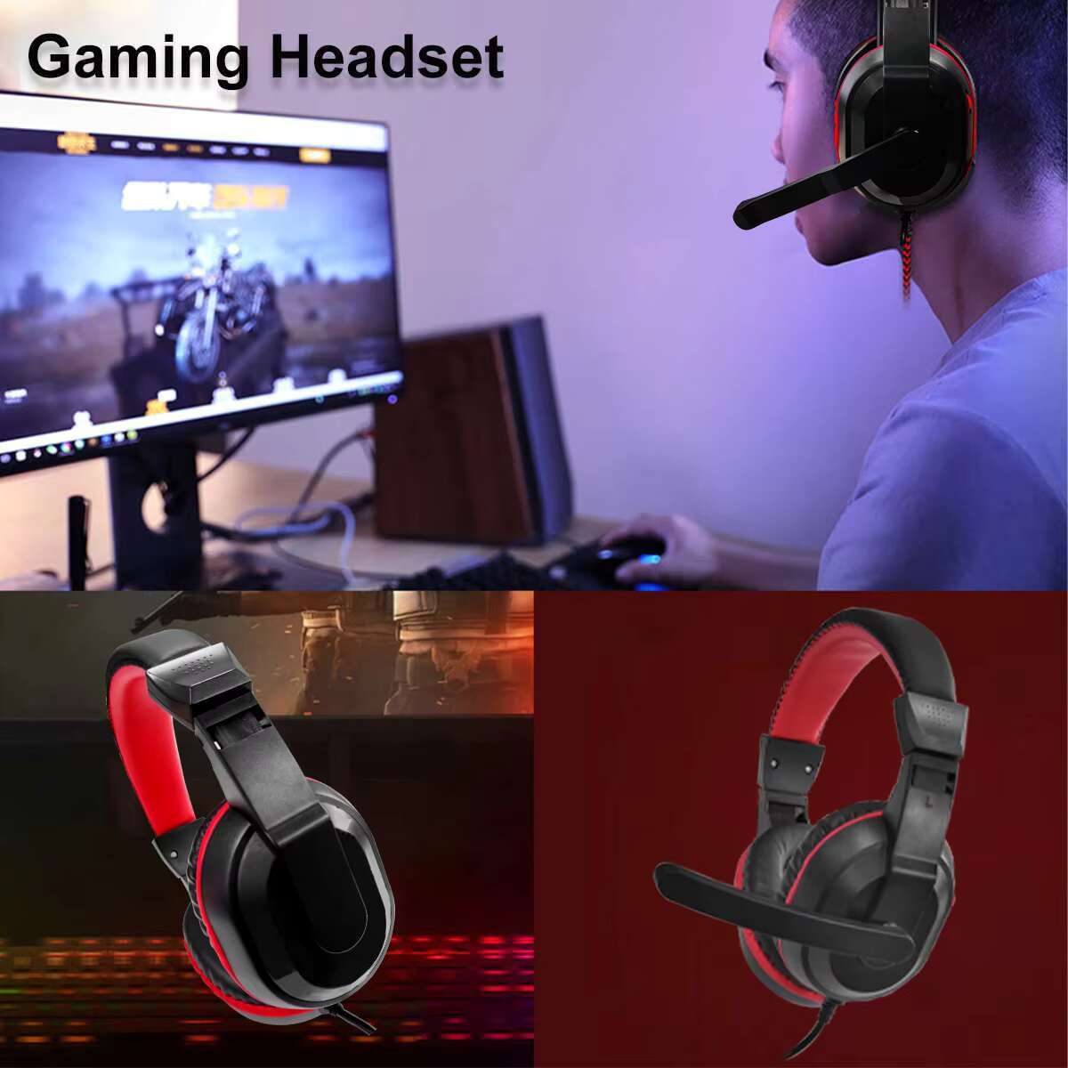 Cool Dongguan Factory OEM Eclado Gamer Set 7 RGB Color Keyboard Mouse Headset