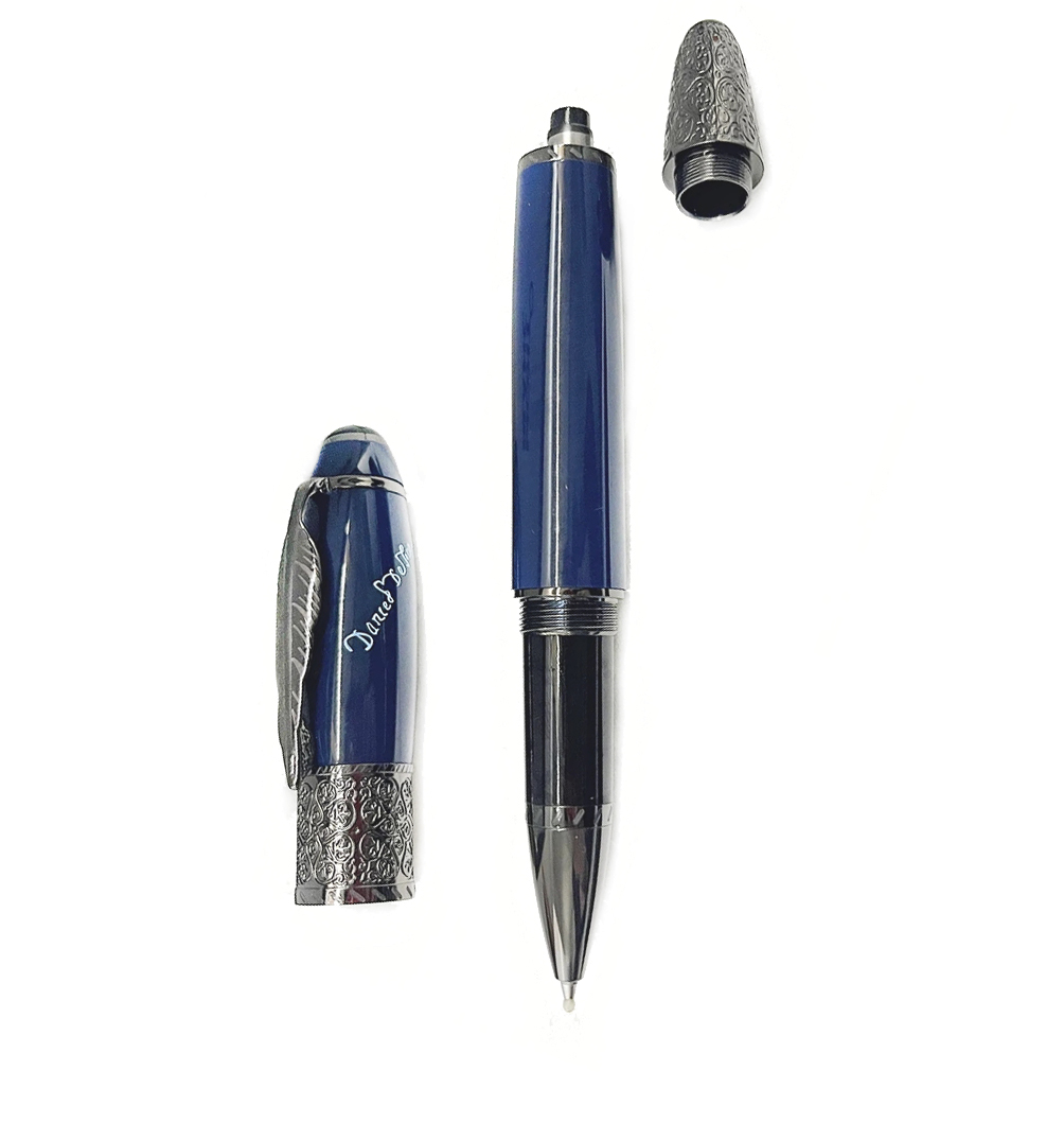Mont Pen Great Writer Daniel Defoe Special Edition M Fountain Rollerball Ballpoint Pen Writing Smooth With Serial Number 0301/8000
