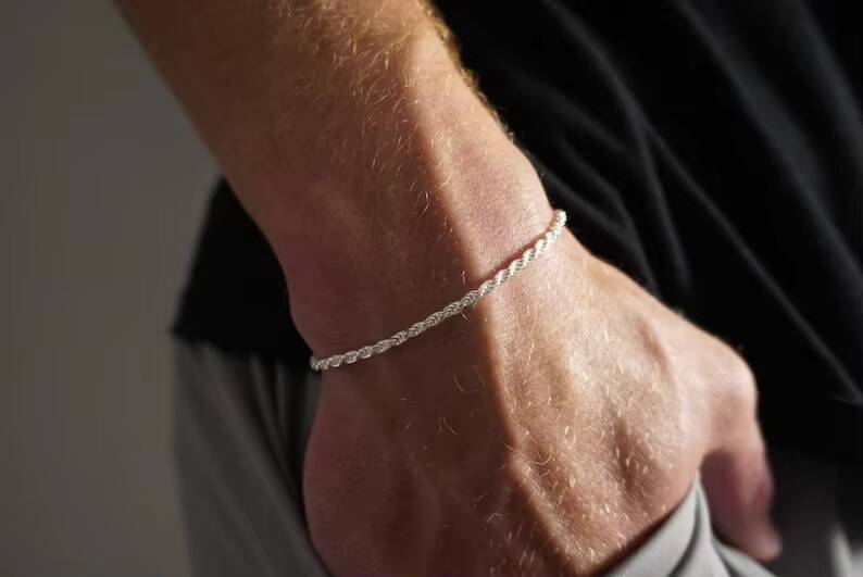 RINNTIN SC29 925 Sterling Silver Twisted Rope Chain 1215172333mm Real Solid Silver Twist Rope Chain for Men Women