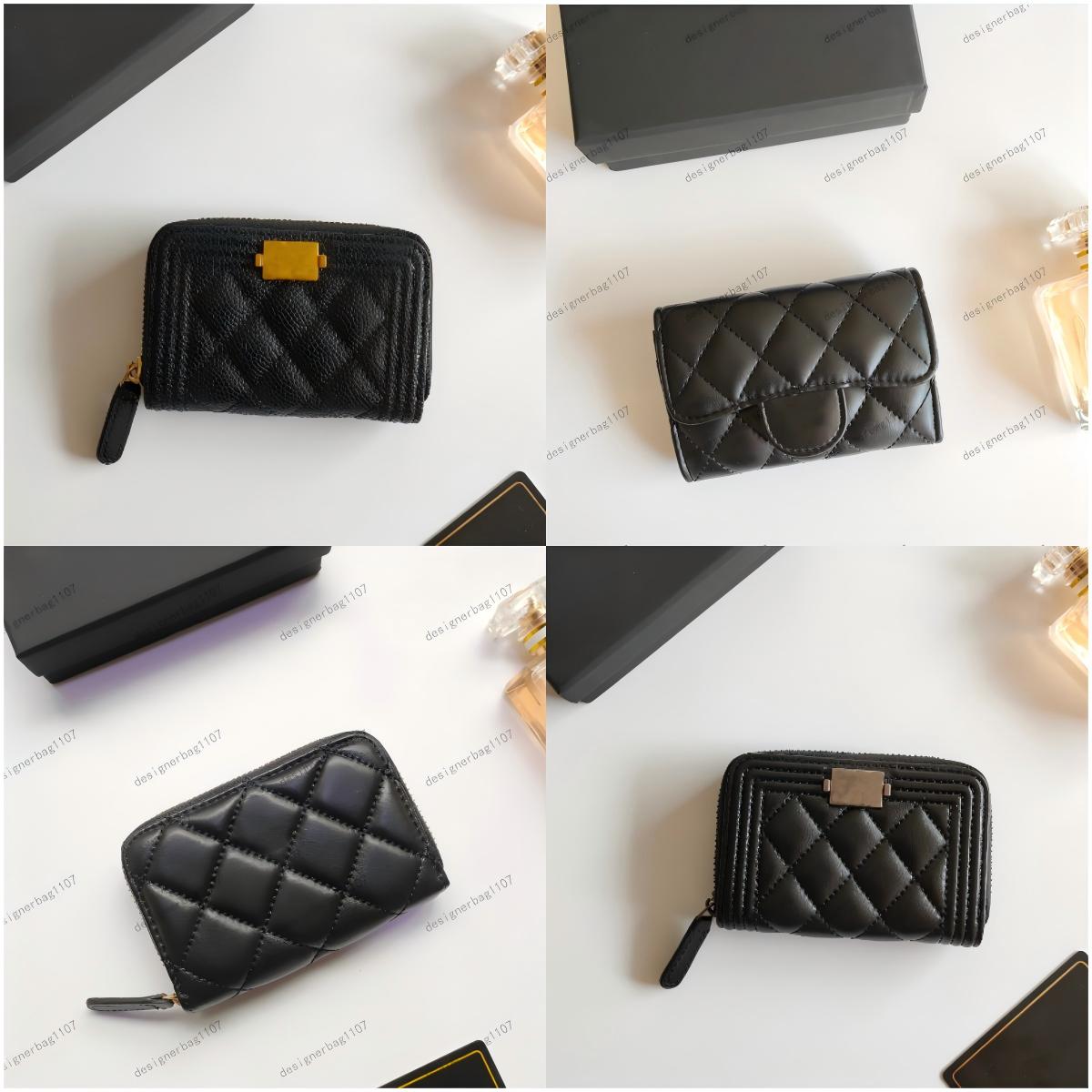 Designer wallet women card holder Designer Men Womens Cards Holders Black Red mini Wallets Coin purse designer bag wallets Genuine Leather small bag