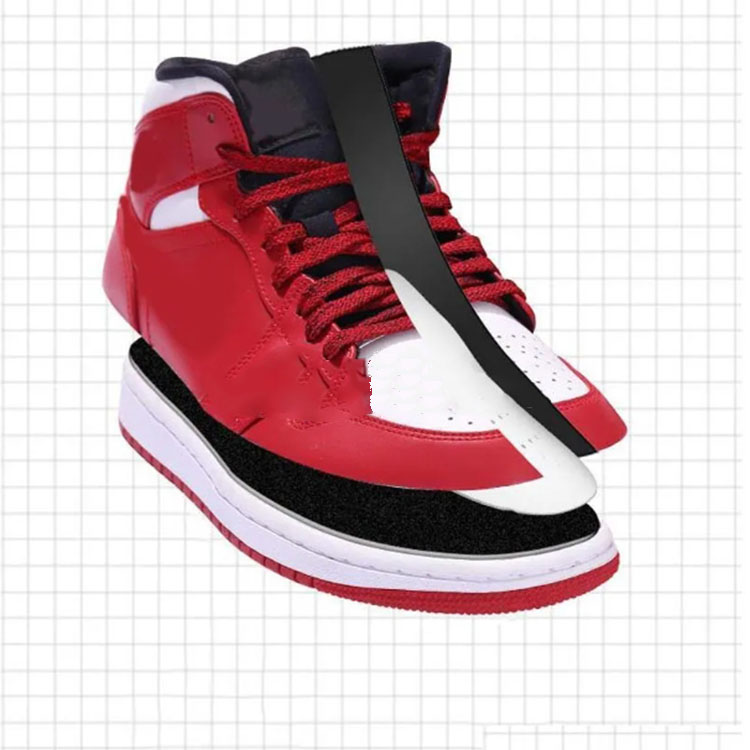 hot black white colors Crease Protector Shoe Anti Crease Bending Crack Toe Cap Support Shoe Stretcher Lightweight Keeping Shield Sneakers