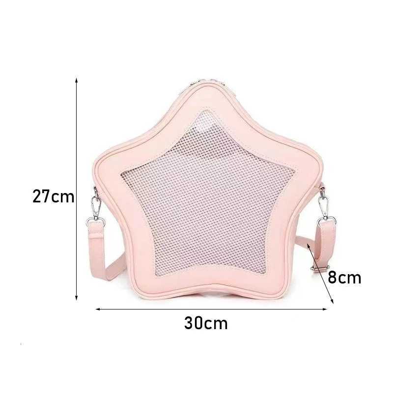 Original Cute Kawaii Ita Bag Anime Five Pointed Star TwoDimensional Crossbody Bag Street Fashion Women Mini Shoulder BagW251101