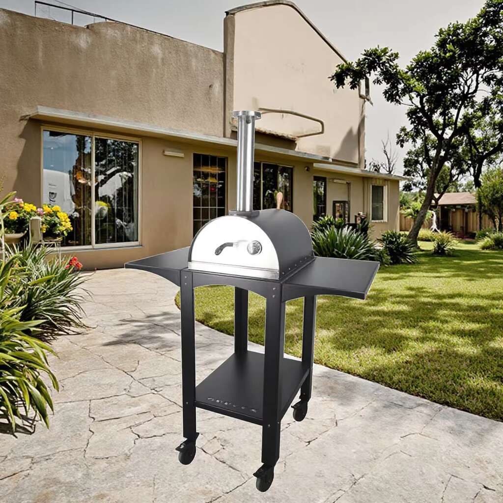 Auplex Charcoal Stove Series Outdoor Kitchens Backyard Grills Parties Steak Garden Oven with Cooking Pizza Stone Ceramic