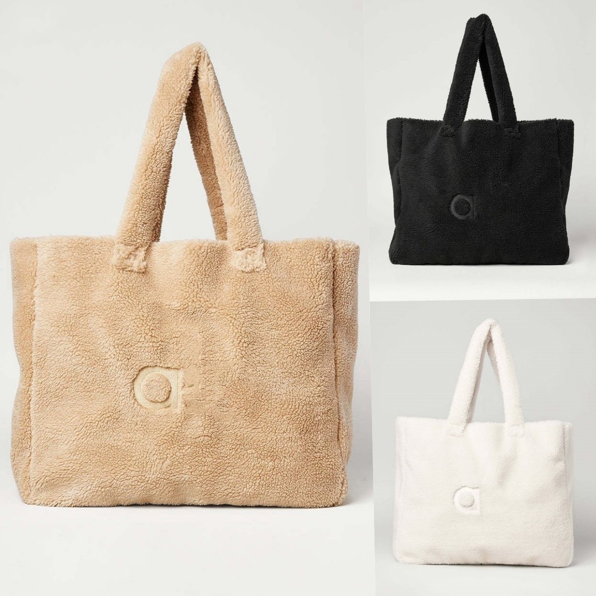 A624 Women's New Plush Handbag Large Capacity All-Match Fashion Trend Shoulder Tote Bag