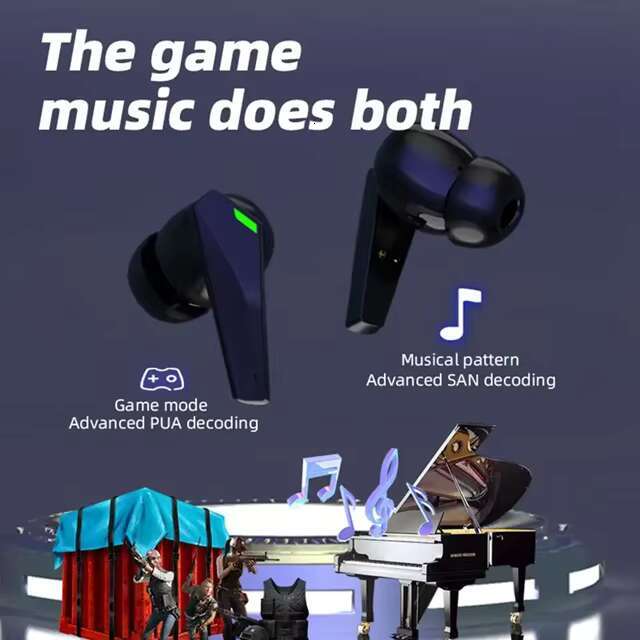 Quality Assured TWS Gaming Earphones BT V5.3 Cool Breathing Light Dual Mode HiFi Bass Music Headsets In-ear Wireless Earbuds