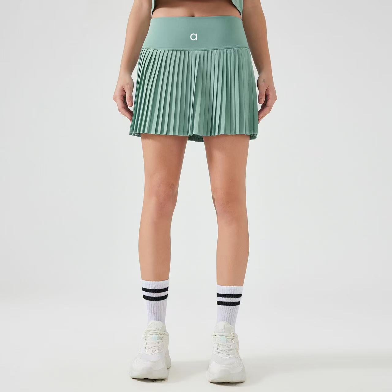 2025-- Pleated Tennis Skirt Lined Skirts With Pockets Perfect for Yoga Running and Tennis Wear High Wasit A line