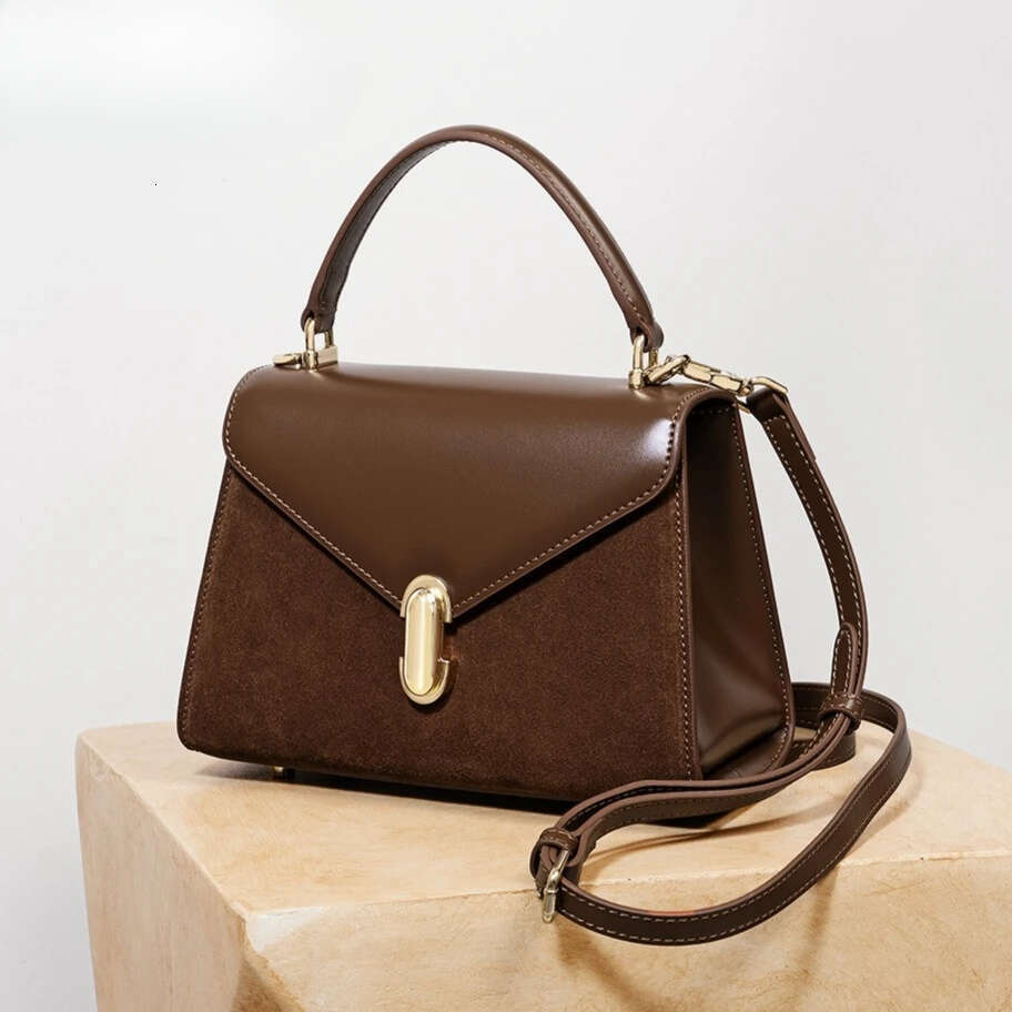 Luxury Bag Designer Designer Woman Handbag Suede Patchwork Leather Mini Shoulder Bag Small Square New In Winter Purse