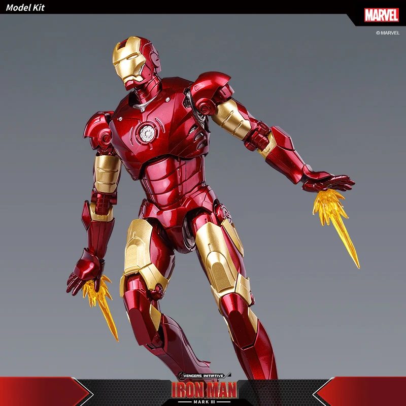 Action Figures Toy Fondjoy The Avengers Marvel Iron Man MK3 Fondjoy Assemble Toy Iron Man Model 15cm ABS Material 1/12 Scale Action Figures Toy Boy Bi