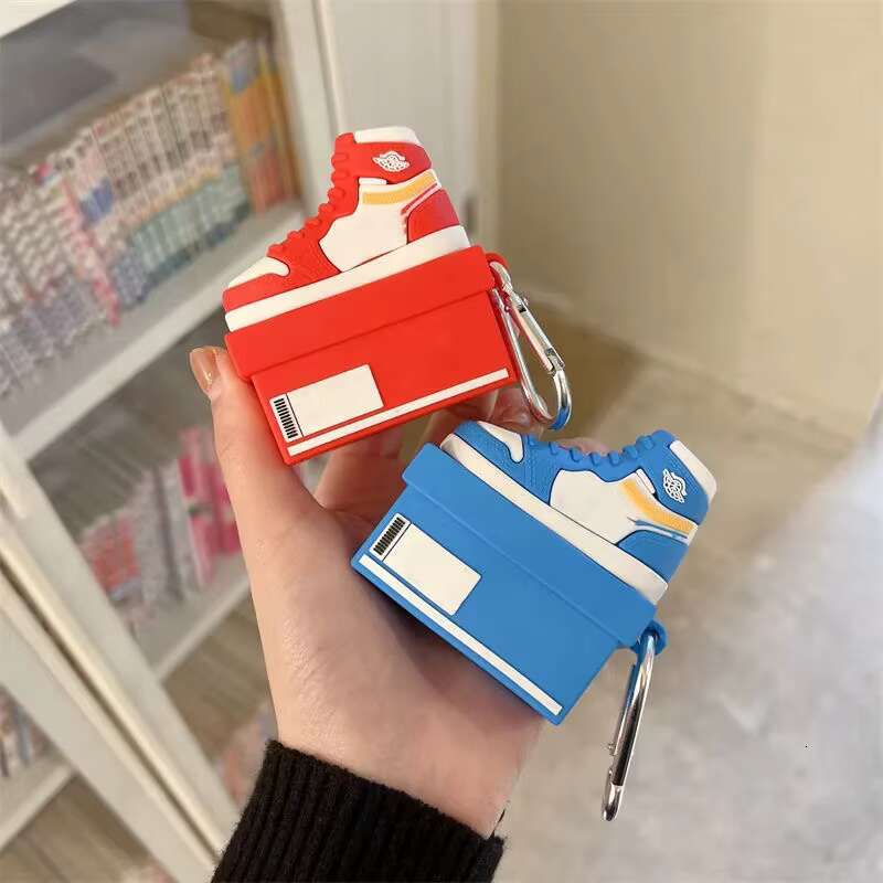 3D Fashion Cute Sport Sneakers Case for Apple 1 2 3 Pro Air Pods Cases Headphone Cover Wireless Earphone Box