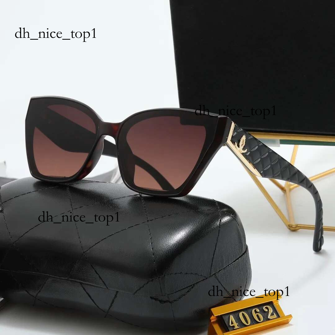 2025 Designer Channelsunglasses Women's Classic Luxury Gold Letter Temples Fashion Chan Sunglasses Outdoor Beach Leisure Driving High Quality Sunglasses B37