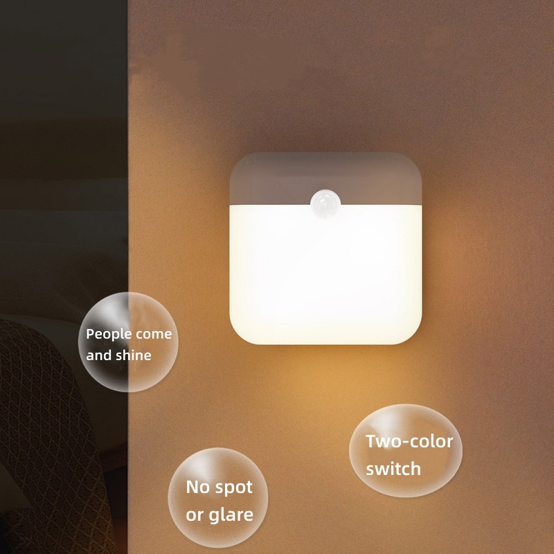 Modern Indoor Outdoor Solar-Powered Charging Touch-Free Bulb With Remote Control Functionality---LED sensor night light