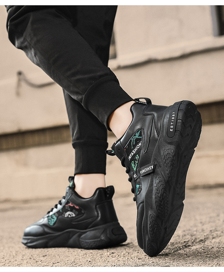 2025 New Men's Fashionable Breathable Casual Shoes Combining Athleisure Style with All-Day Comfort Trendy and Versatile Free Shipping White green