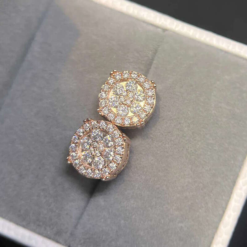 Designer Jewelry Wholesale Price Popular Hot Sale Iced Out Sterg Sier Jewellery Moissanite Vvs Screw Back Stud Earrings Category Gift