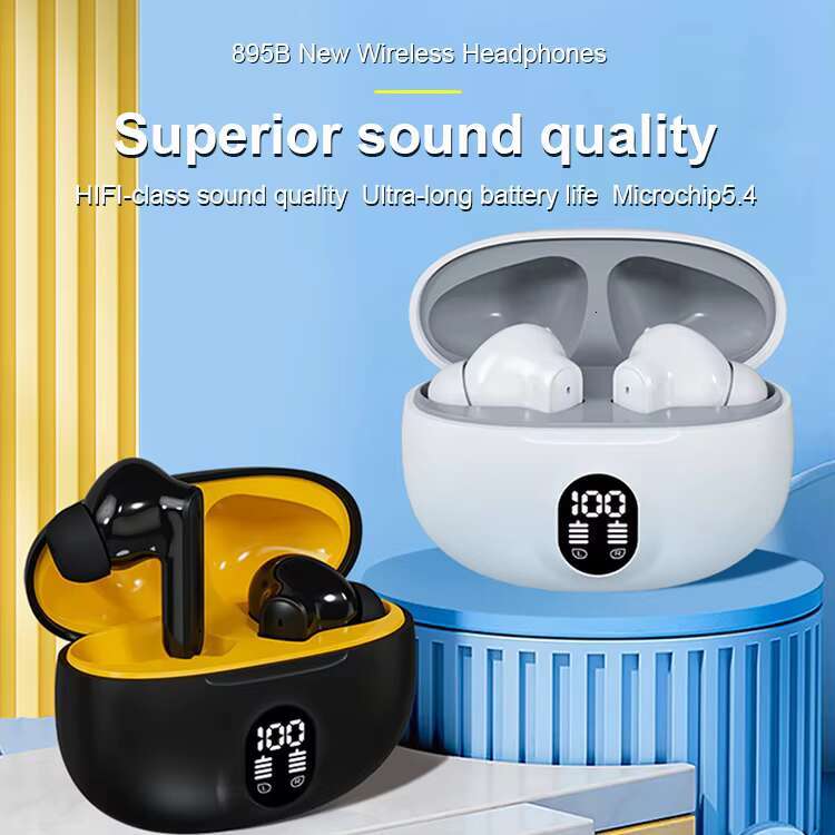 895B Auricular Noise Reduction Earplugs Headset with Mic Fone De Ouvido Cool Headphones Waterproof Wireless Earphone