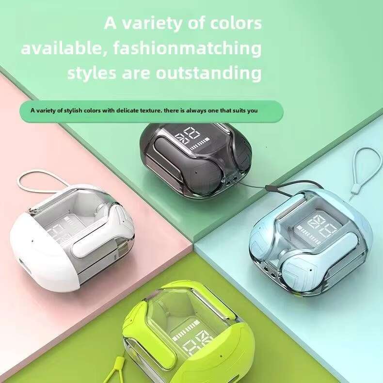 2024New Trend T2 Mini Wireless Earphone with Battery Display Tws Earphones New Audifonos Headset Headphones LED In-ear ABS AAC