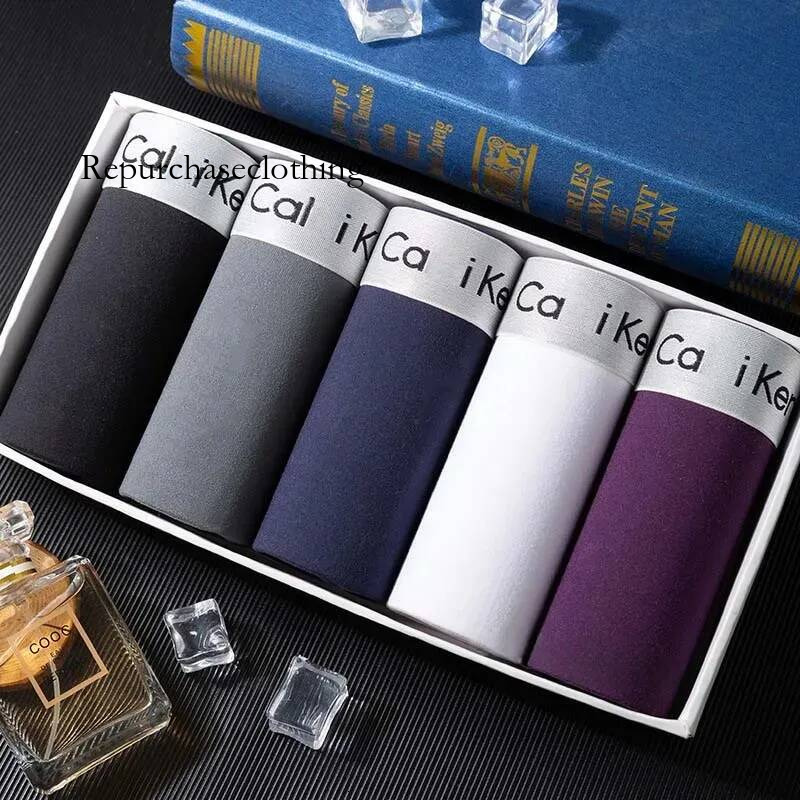 calvin underpants designer high quality New Fashion Men Brand Boxers Underwear Embroidery Letters Sexy Ventilate Fitness Sports Cotton calvines klein shorts 49c