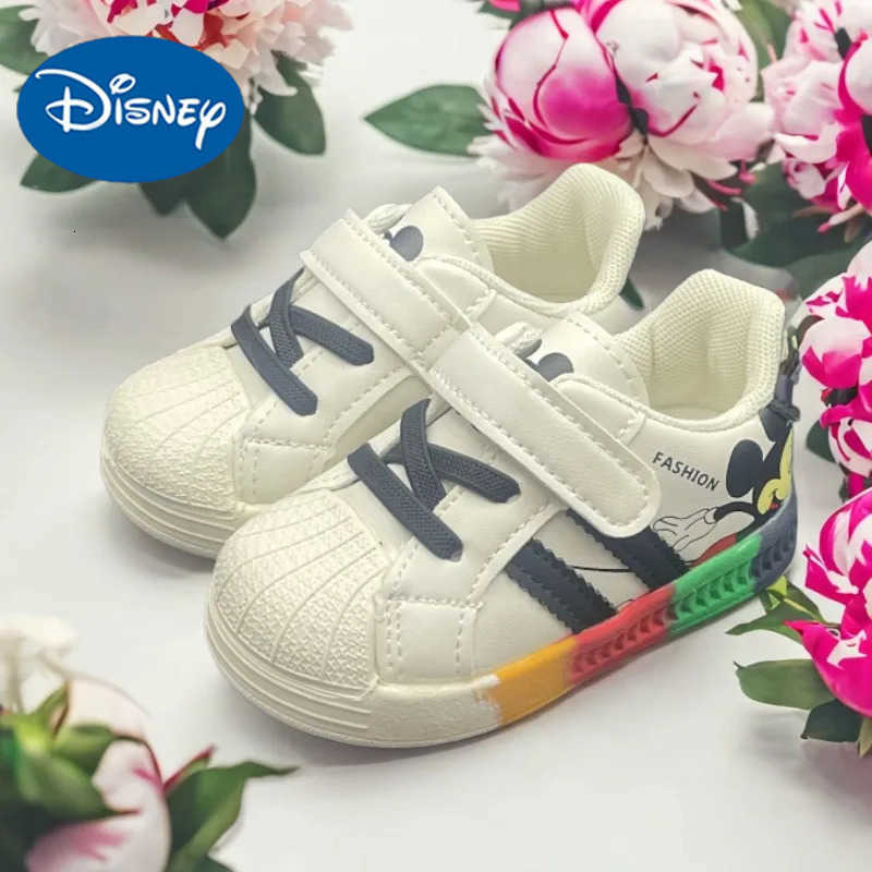 Disney Cartoon Mickey Children Shoes For Boys Girls Sport Sneakers Kids Leisure Autumn Casual Shoes Breathable Running Toddler H251101