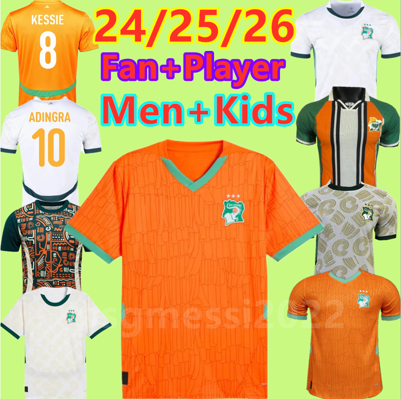 Lvory Coast jerseys 2025 2026 KESSIE KOSSOUNOU Cote d lvoire football shirts ADINGRA DIOMANDE NDICKA BAM BAMBA KESSIE KOSSOUNOU Uniforms Men Football Shirt 16-2xl