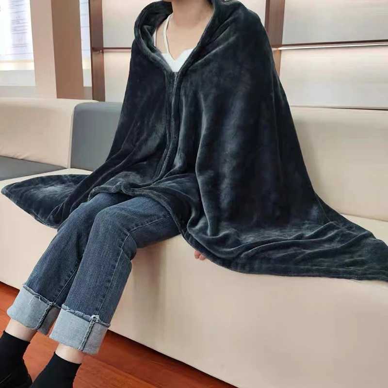 USB Electric Heated Blanket 3Heating Levels Fleece Heated Blanket Portable Body Warmer Blanket Quickly Heated Cape Pad forOffice X251101
