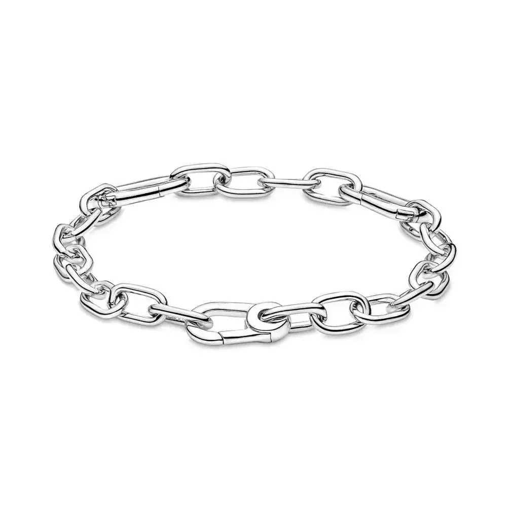 New high-quality 925 sterling silver beautiful chain bracelet suitable for womens party gifts 1 1 DIY jewelry Y250329