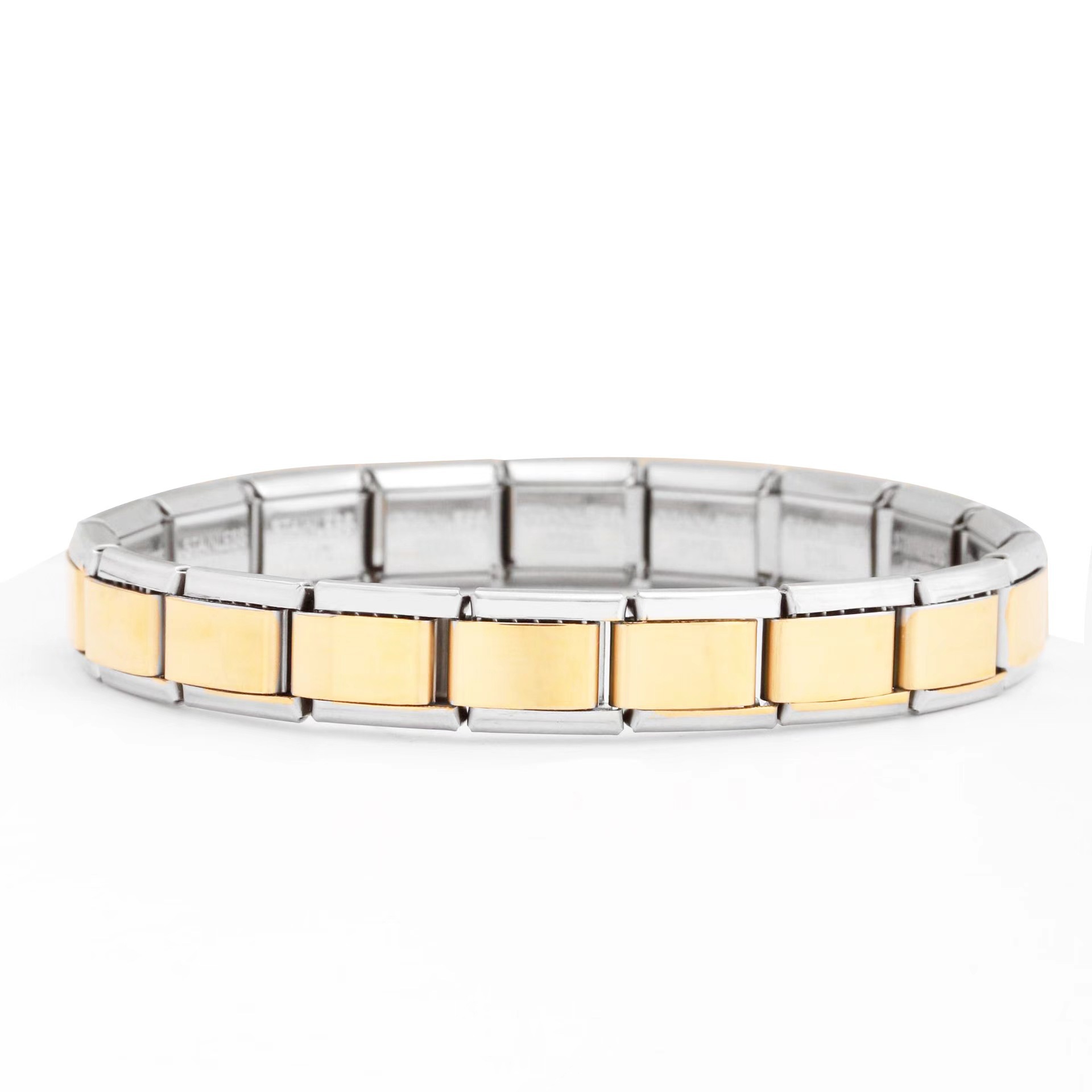 Fashionable 9mm Width Italian Elastic Charms Bracelet for Women - Durable Stainless Steel Design by Hapiship