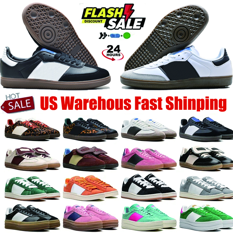 Designer Shoes Men Women Sneakers - Fashion Running Training Hiking Shoes, Suede Leather Upper in Green, Light Blue, Pink, White, Black & Gum Sole