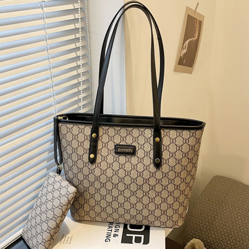 New Toth women's bag large capacity tote Old Alphabet vintage all-in-one shoulder bag