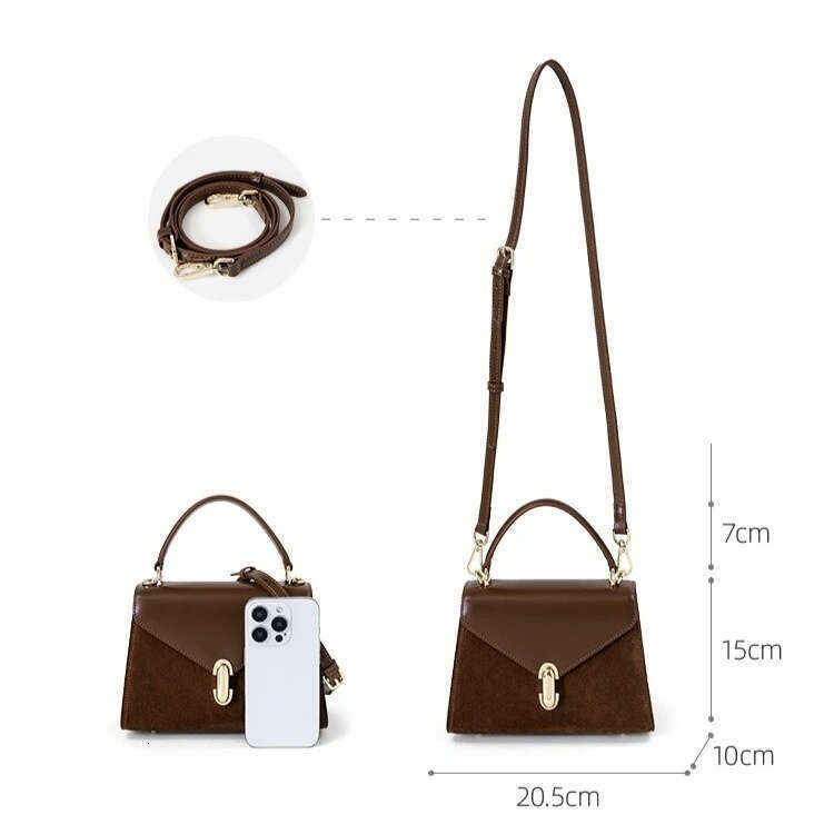 Luxury Bag Designer Designer Woman Handbag Suede Patchwork Leather Mini Shoulder Bag Small Square New In Winter Purse