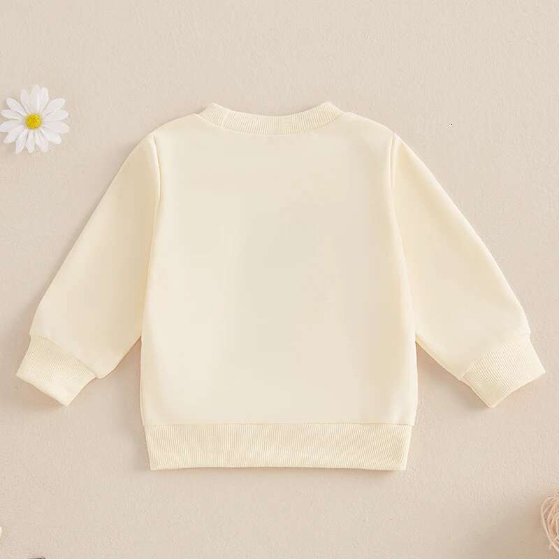 Ddmyshoesvip Children S Girls Embroidered Letter Long Sleeve Crew Neck Sweatshirt Pullover Hoodie Clothing For Fall Winter Season