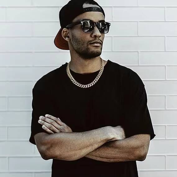 Mens Hip Hop Link Chain Necklace 3mm Diamond Plated Gold Universal Full Diamond Cuban Geometric Pattern European American Style