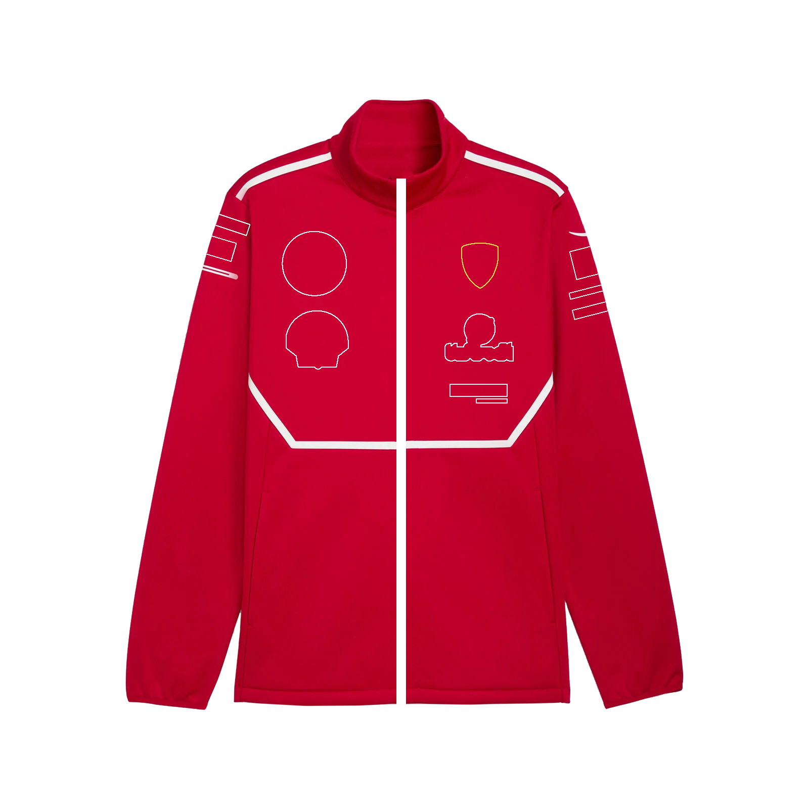 2025 New F1 Team Formula 1 Driver Sweatshirt Racing Suit Car Fans Red Sweat Men Women Full Zip Softshell Jacket
