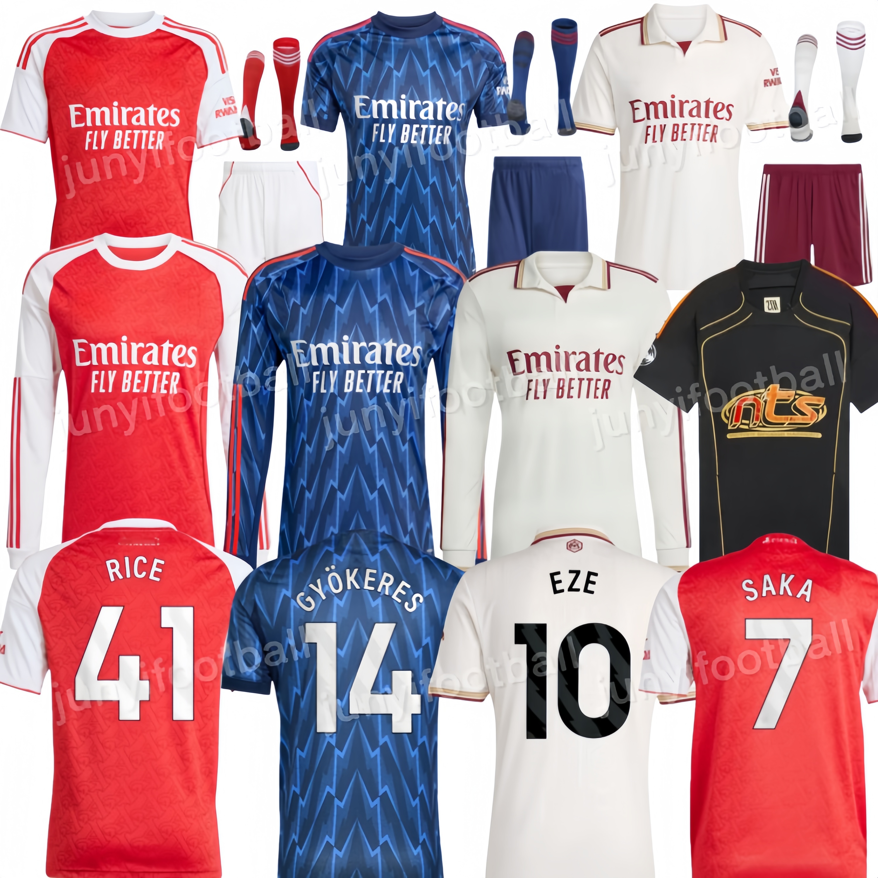 2025 26 EZE G.JESUS Arsenally Soccer jerseys HAVERTZ LEWIS-SKELLY MADUEKE NWANERI TROSSARD RICE GYOKERES ODEGAARD SAKA Arsen mens Football Shirt kids kits