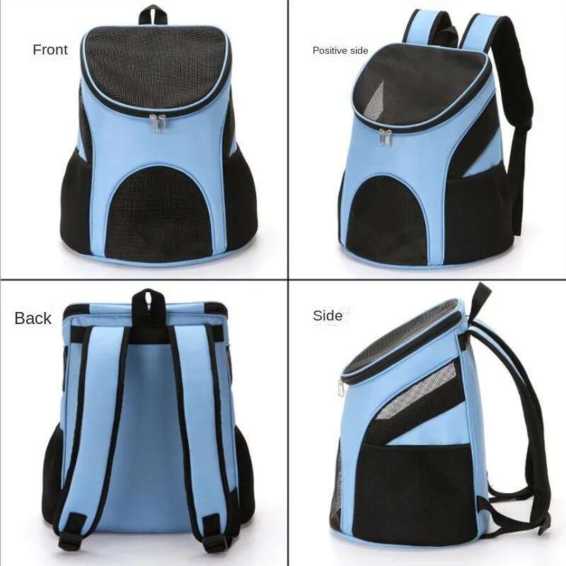 Cat Carrying Bag Foldable Double Shoulder Portable Pet Products Travel Outdoor Breathable Backpack Factory Direct Selg