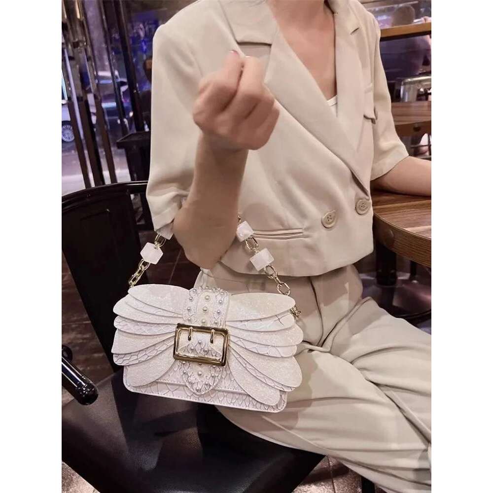 Women's Bags Design Women Single Shoulder Tote Handbag Fashion Dias Chain Crossbody Bag Elegant Office Ladies Pu Leather Flat Bags