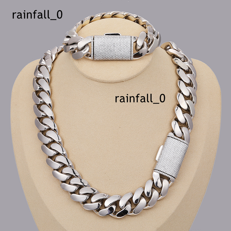 Hip Hop Jewelry Mens 18K Gold 925 Sterling Silver VVS Moissanite Diamond Iced Out Buckle Heavy Plain Cuban Link Chain Necklace