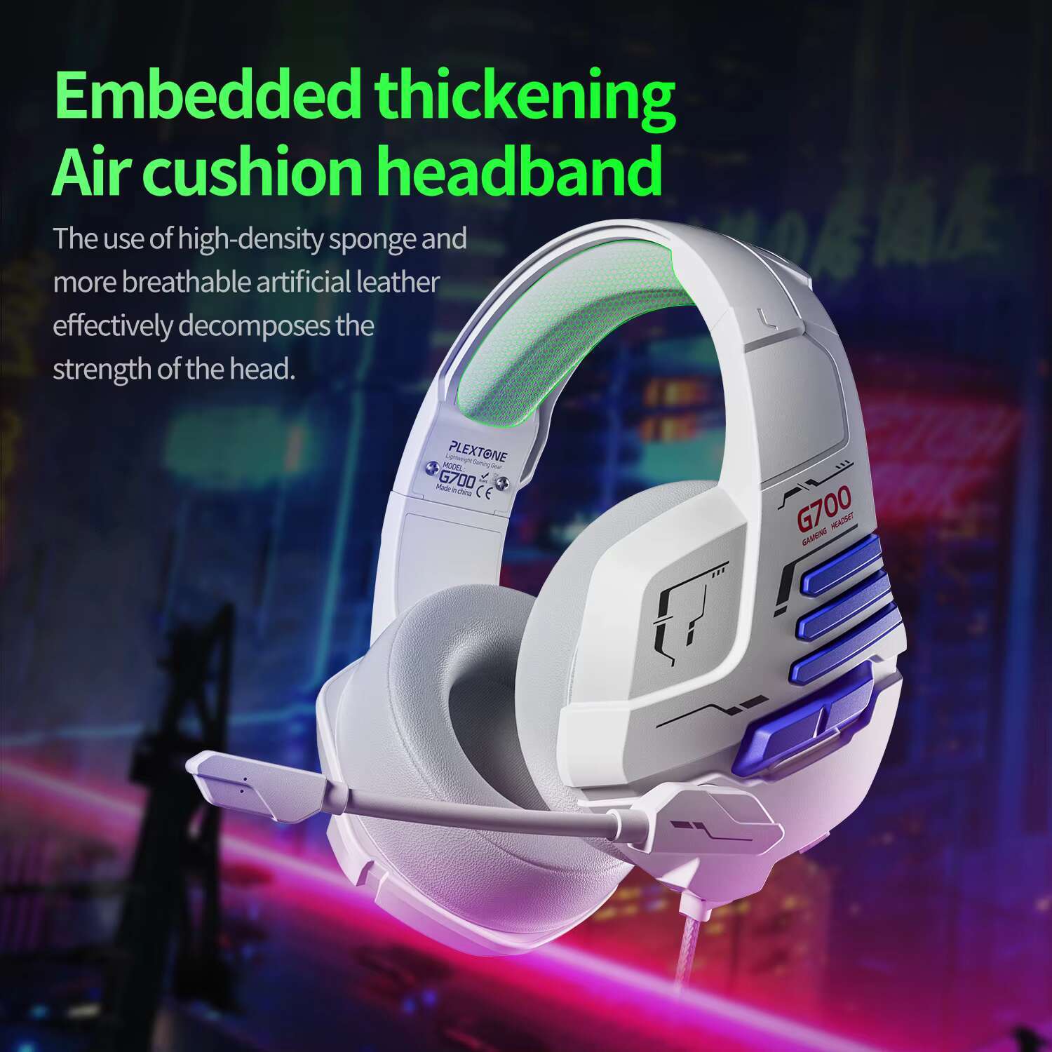 Plextone New G700 Cool Design Great Sound Headset Mic Gaming Headphones With Mute
