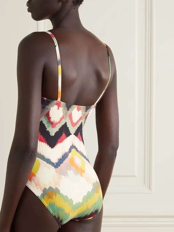 new gradient tie dye one-piece swimsuit INS set for women