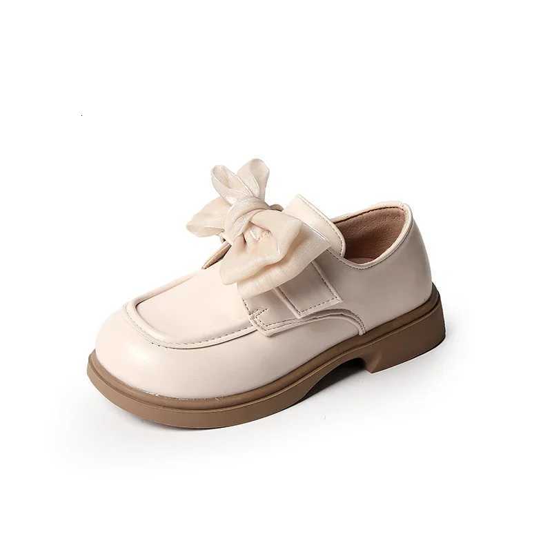 Children Leather Shoes for Girls 2024 Spring Autumn New Fashion Korean Style Soft Bottom Antislippery Versatile Chic Sweet ShoeT251101