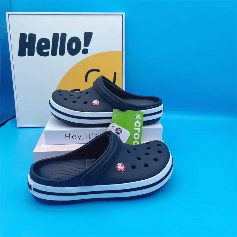 2025 Couple Shoes - Lightweight EVA Beach/Indoor Sliding Block Breathable Cross Hole Neutral Multi Color Z250401